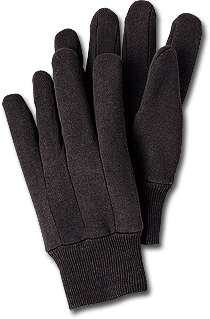 TEGERA 8125 Light Black Cotton Work Gloves With PVC Dot Safety Grip Palm 